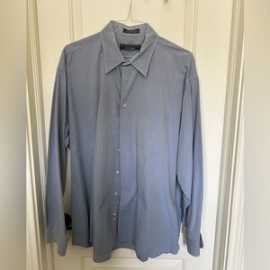 Private Collection by Forsyth Light Blue Dress Shirt 18 36/37